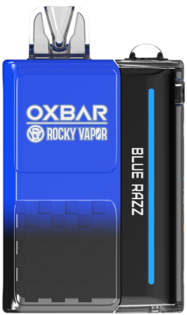 Blue Razz Rocky Vapor Oxbar M20K Disposable Vape Device