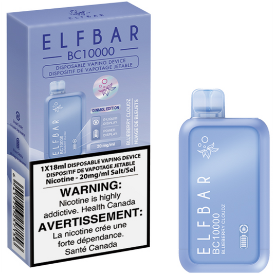 Blueberry Clouds ELF BAR BC10000 Disposable Vape 10K Puffs 18mL