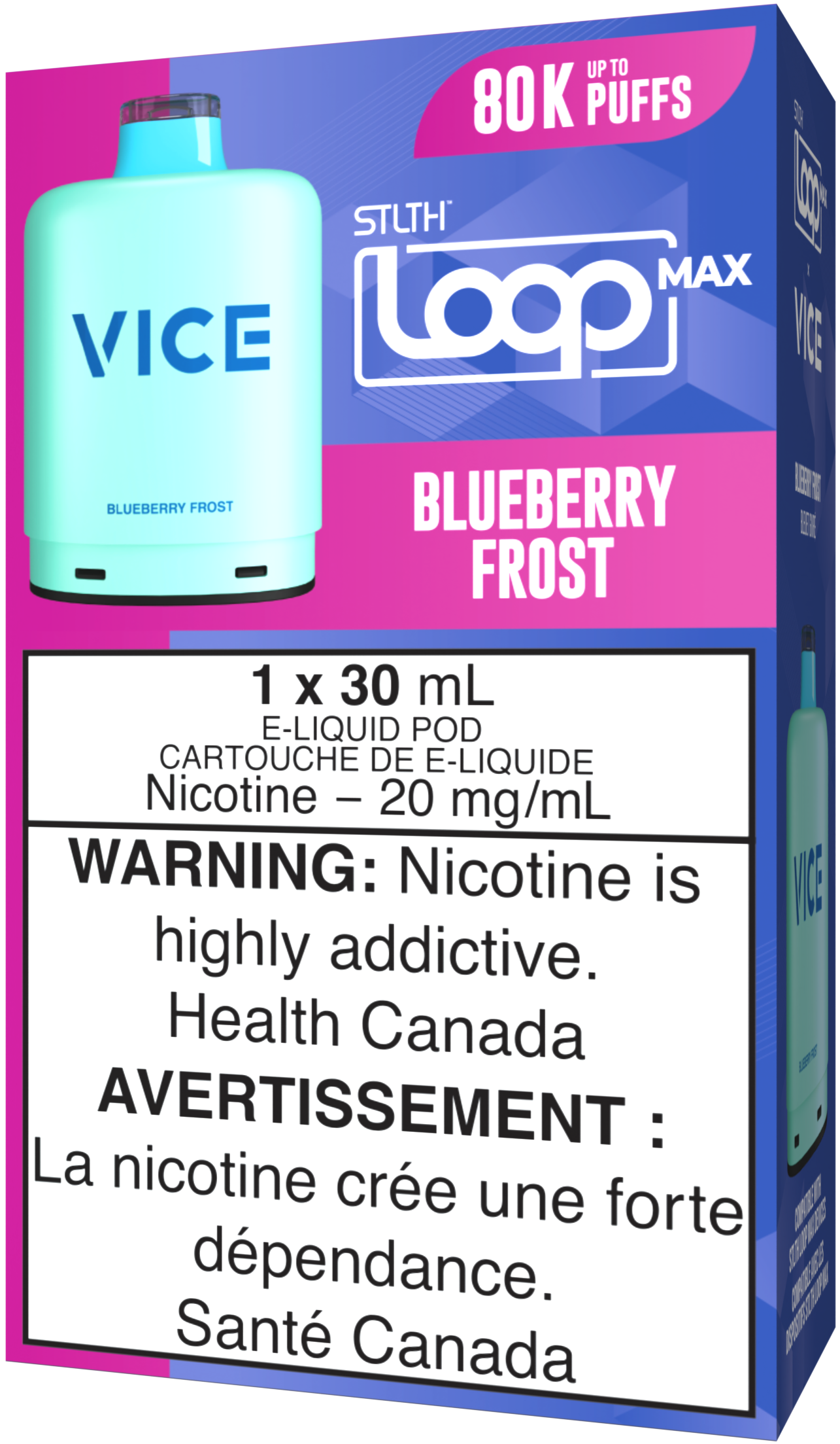 Blueberry Frost STLTH LOOP MAX X VICE Pod Pack