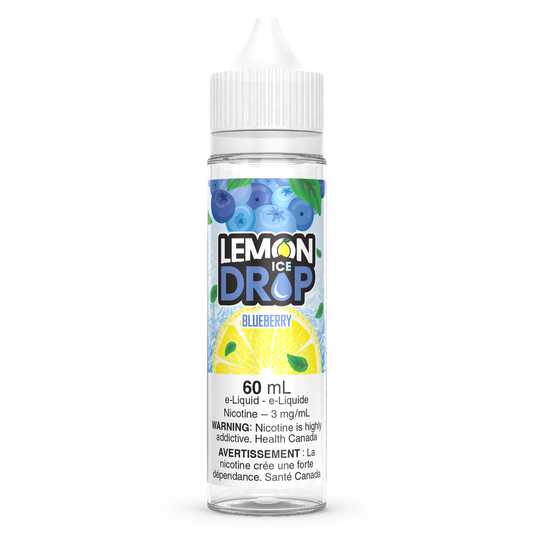 Blueberry LEMON DROP ICE Vape Juice E-Liquid 60mL Freebase