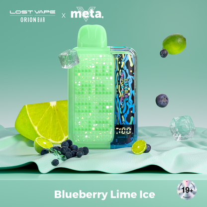 Blueberry Lime Ice Lost Vape Orion Bar 10000 Puffs 10K Disposable Vape