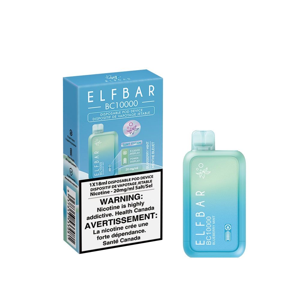 ELF BAR BC10000 Puffs Disposable Vape flavour Blueberry Mint