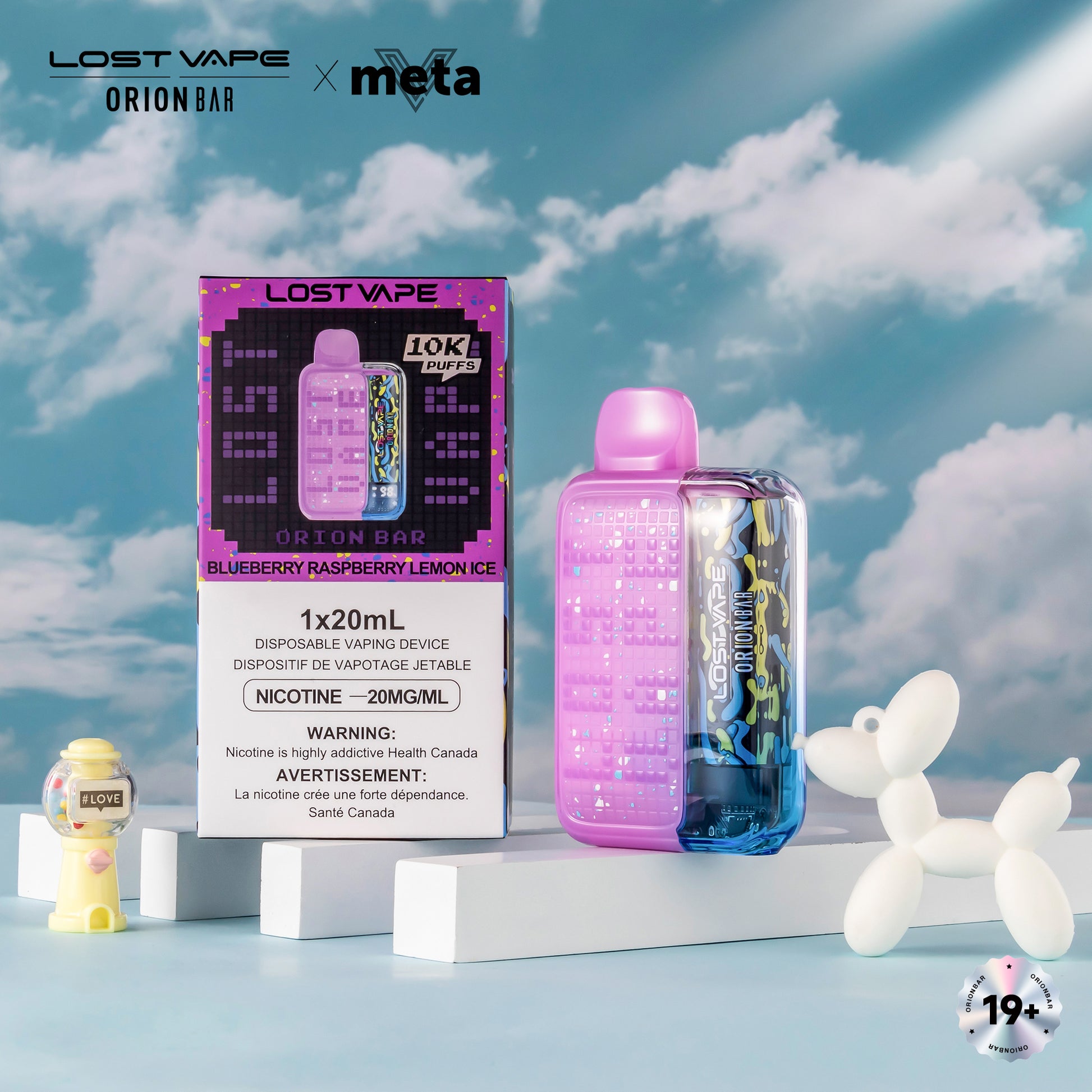 Lost Vape Orion Bar 10000 Disposable Vape - Blueberry Raspberry Lemon Cloud Island Vapour Lost Vape Orion Bar 10000 Disposable Vape - Blueberry Raspberry Lemon Cloud Island Vapour