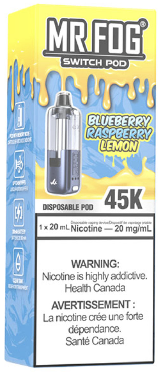 Blueberry Raspberry Lemon MR FOG SWITCH POD Pod Package