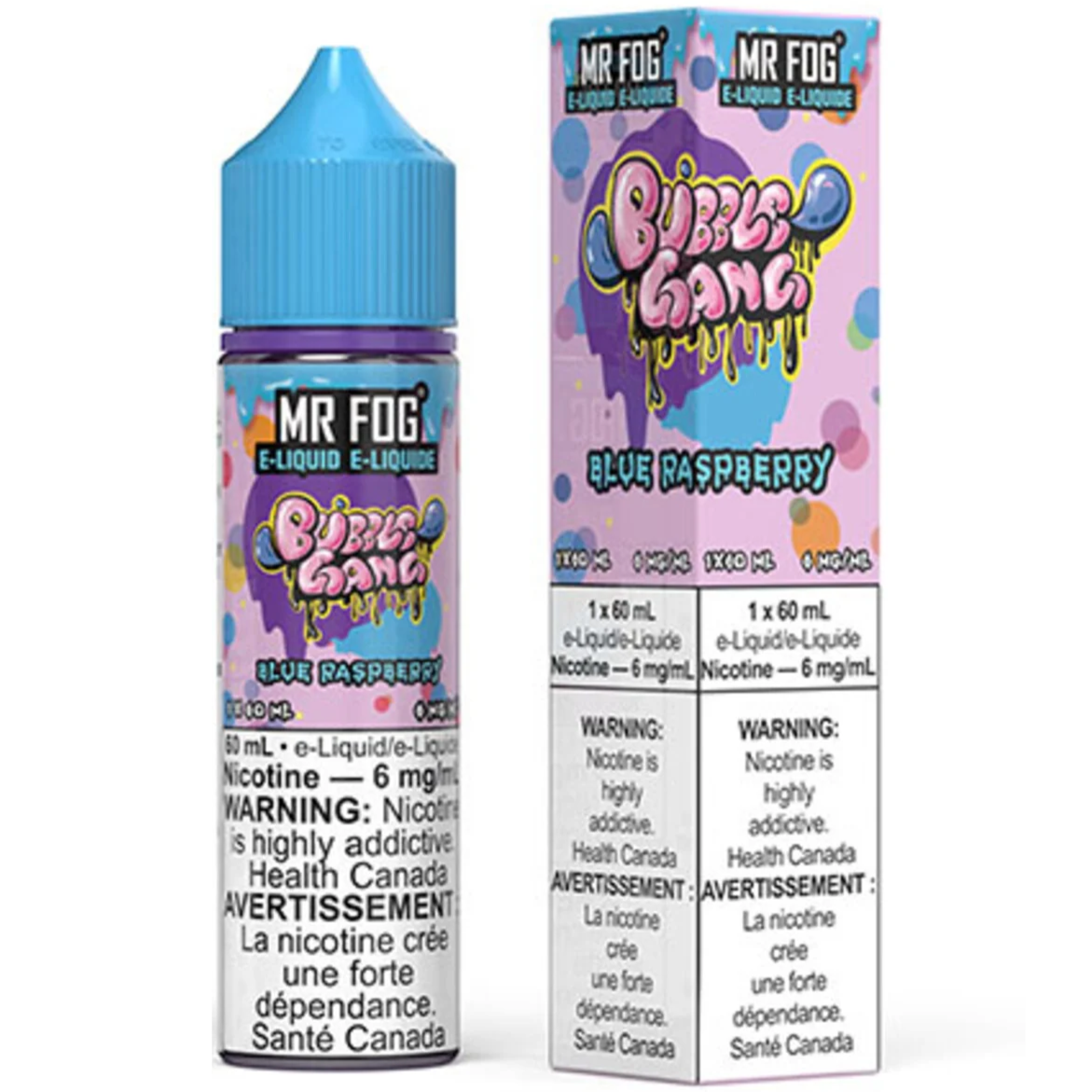 Bubble Gang Blue Raspberry MR FOG E-Liquid 60mL