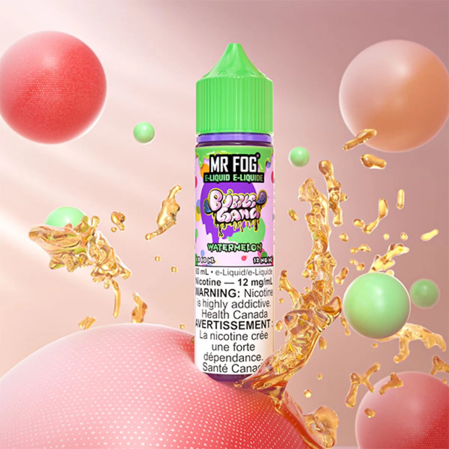 Bubble Gang Series Watermelon MR FOG E-Liquid 60mL Vape Juice