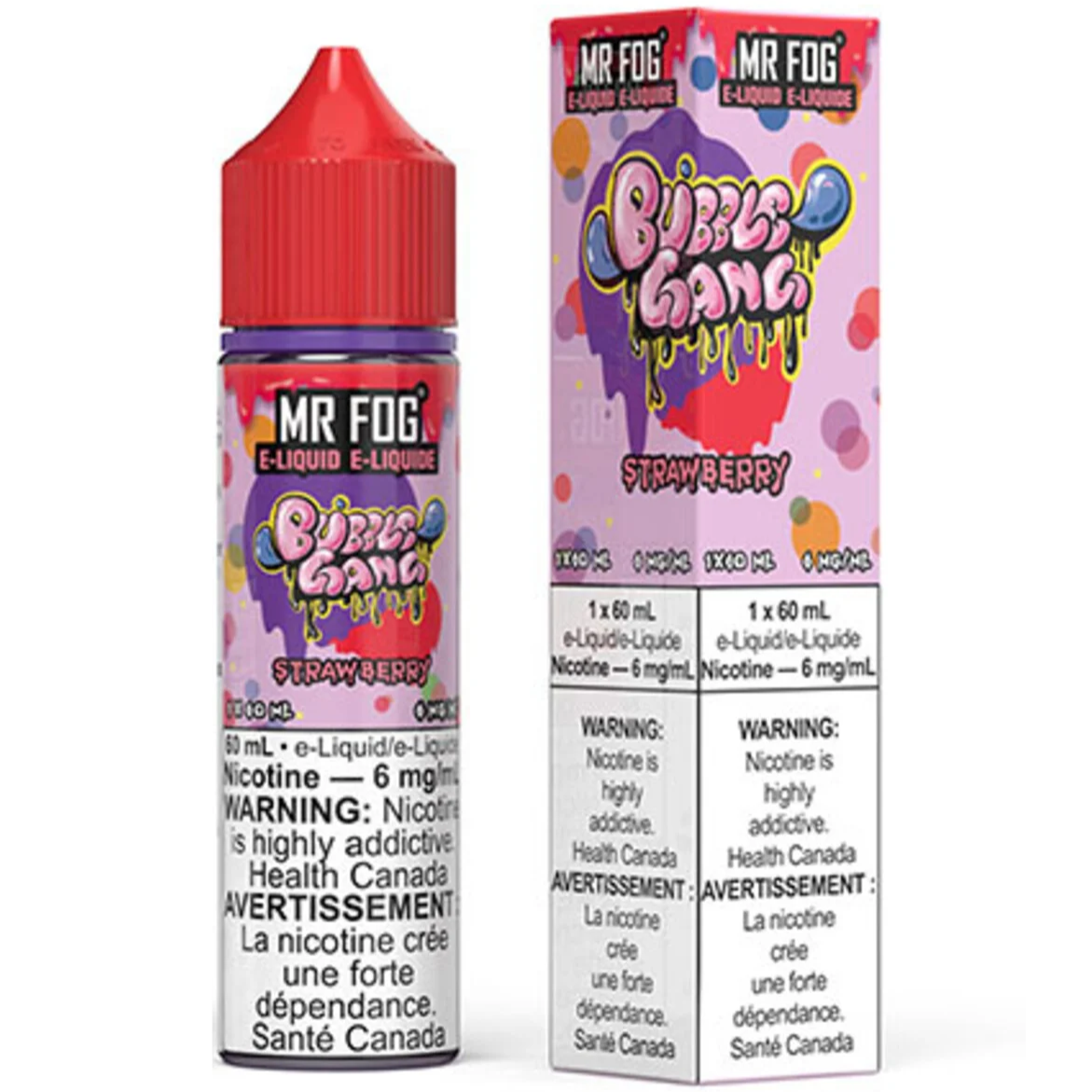 Bubble Gang Strawberry MR FOG E-Liquid 60mL