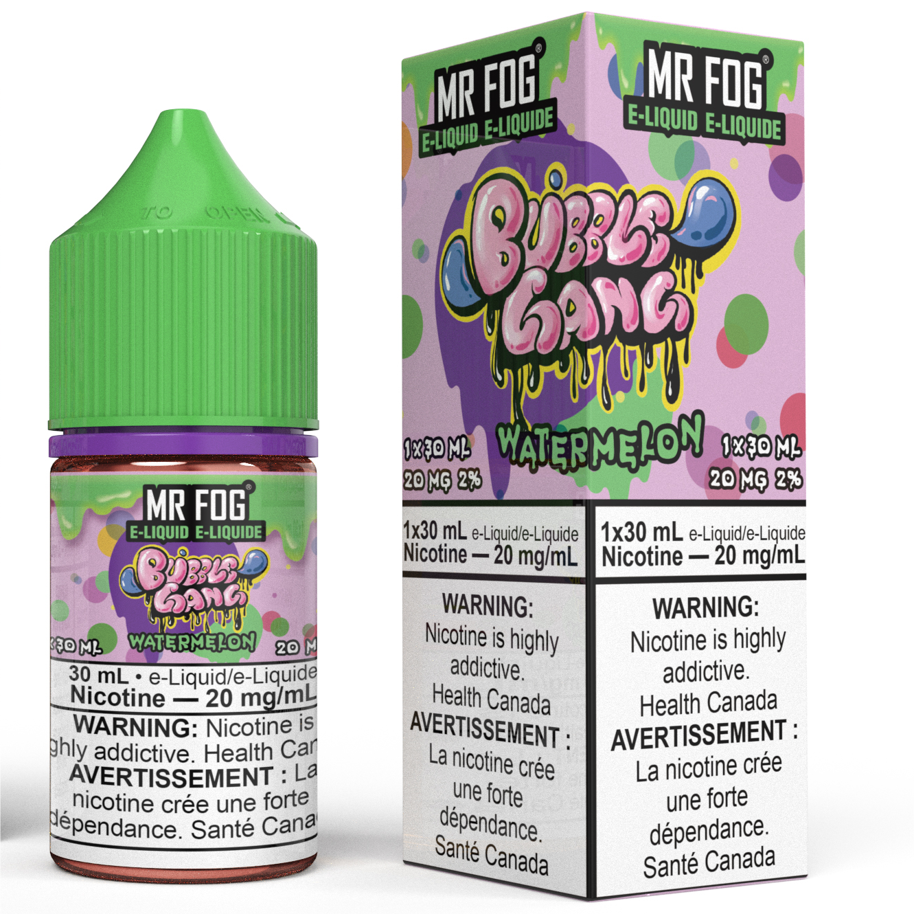 Bubble Gang Series Watermelon MR FOG Salt Nic E-Liquid