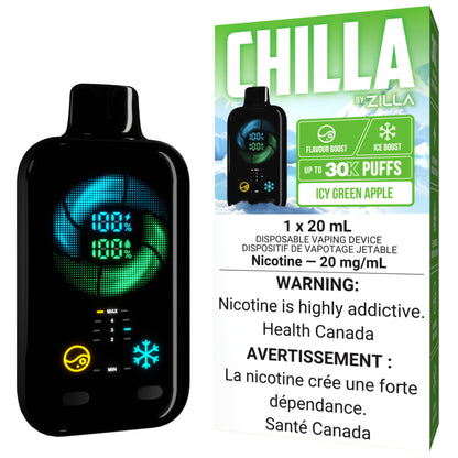 CHILLA BY ZILLA Disposable Icy Green Apple