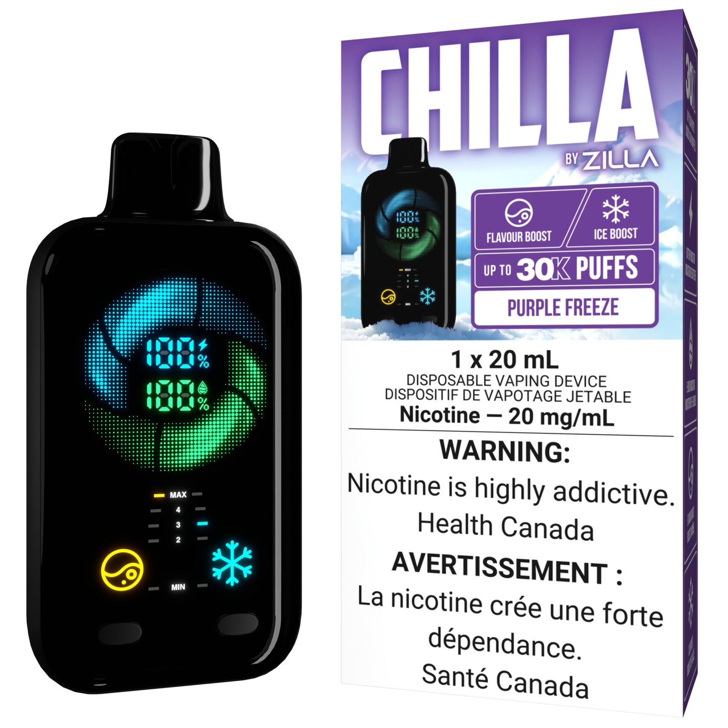 CHILLA BY ZILLA Disposable Purple Freeze