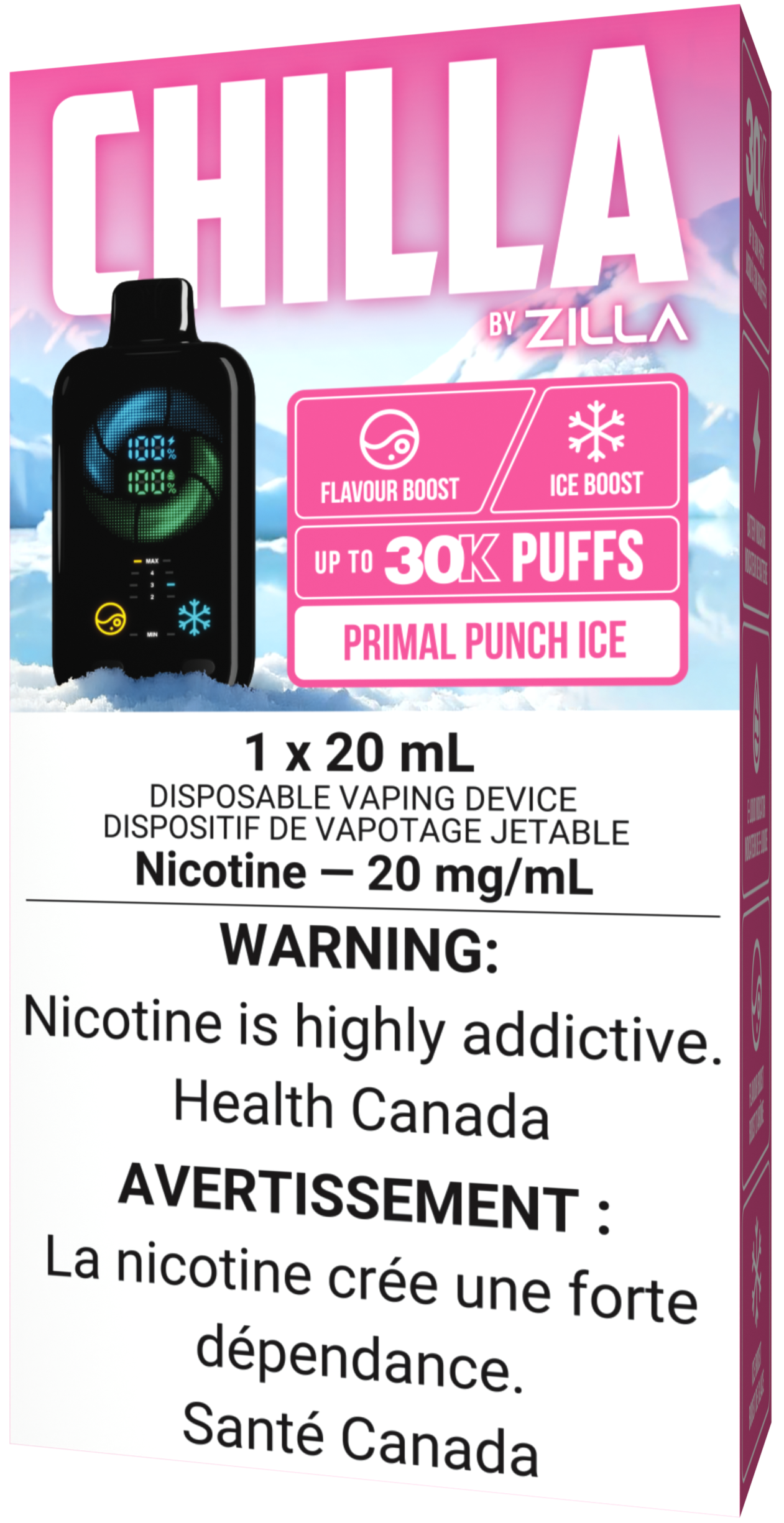 CHILLA BY ZILLA Disposable Vape Primal Punch Ice