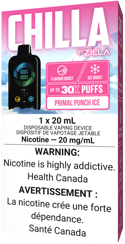 CHILLA BY ZILLA Disposable Vape Primal Punch Ice