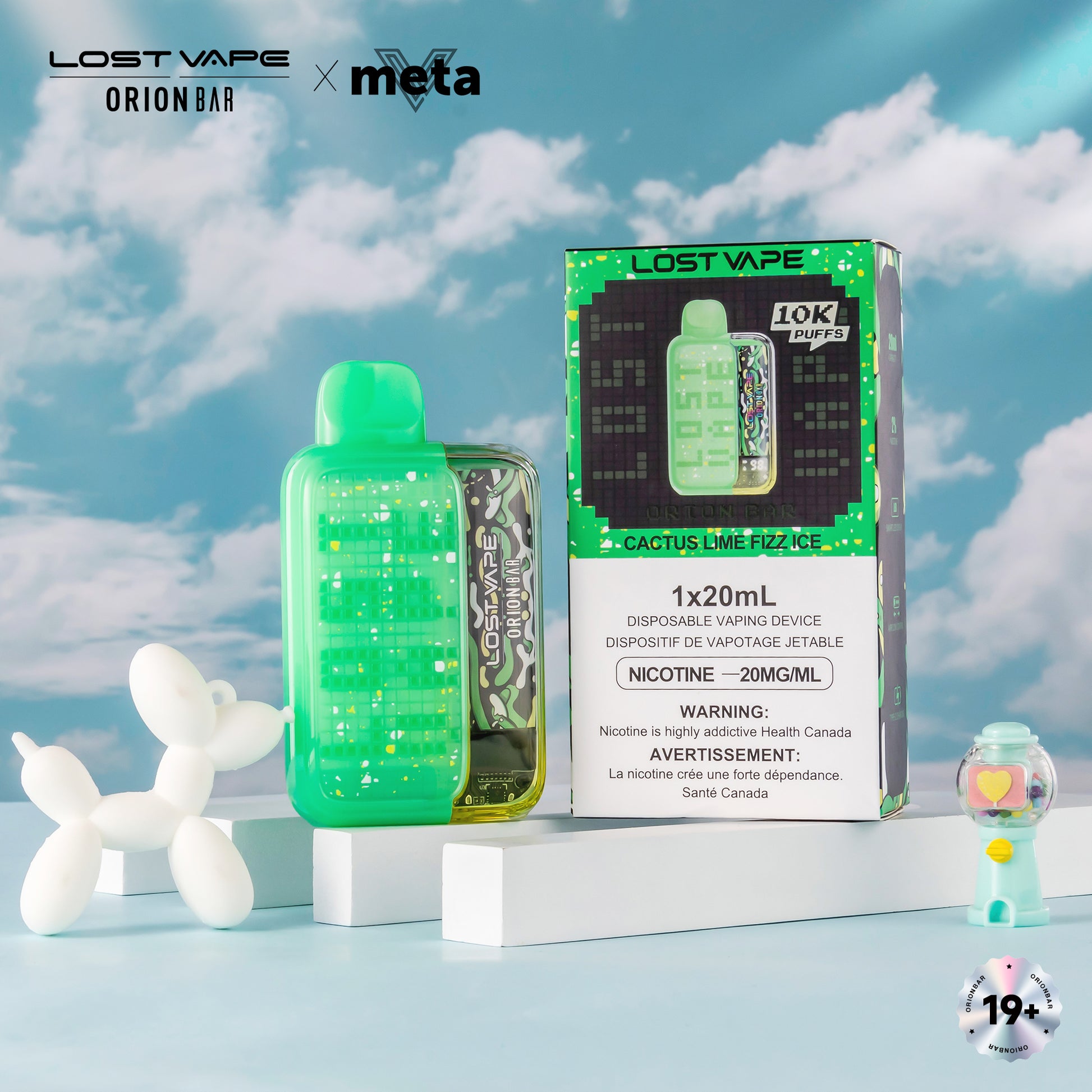 Lost Vape Orion Bar 10000 Disposable Vape - Cactus Lime Fizz Ice Cloud Island Vapour Lost Vape Orion Bar 10000 Disposable Vape - Cactus Lime Fizz Ice Cloud Island Vapour