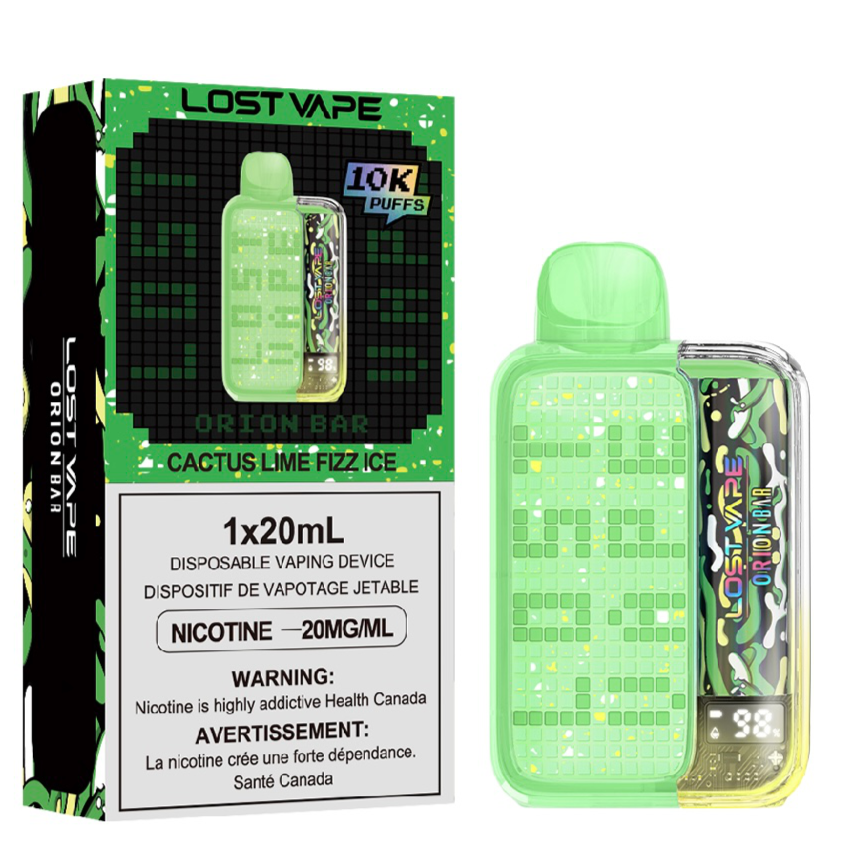 Cactus Lime Fizz Ice Lost Vape Orion Bar 10K Disposable Vape