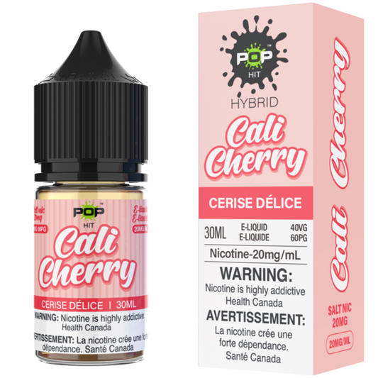 Cali Cherry Pop Hit Vape Juice Salt Nic E-Liquid 20mg 30mL