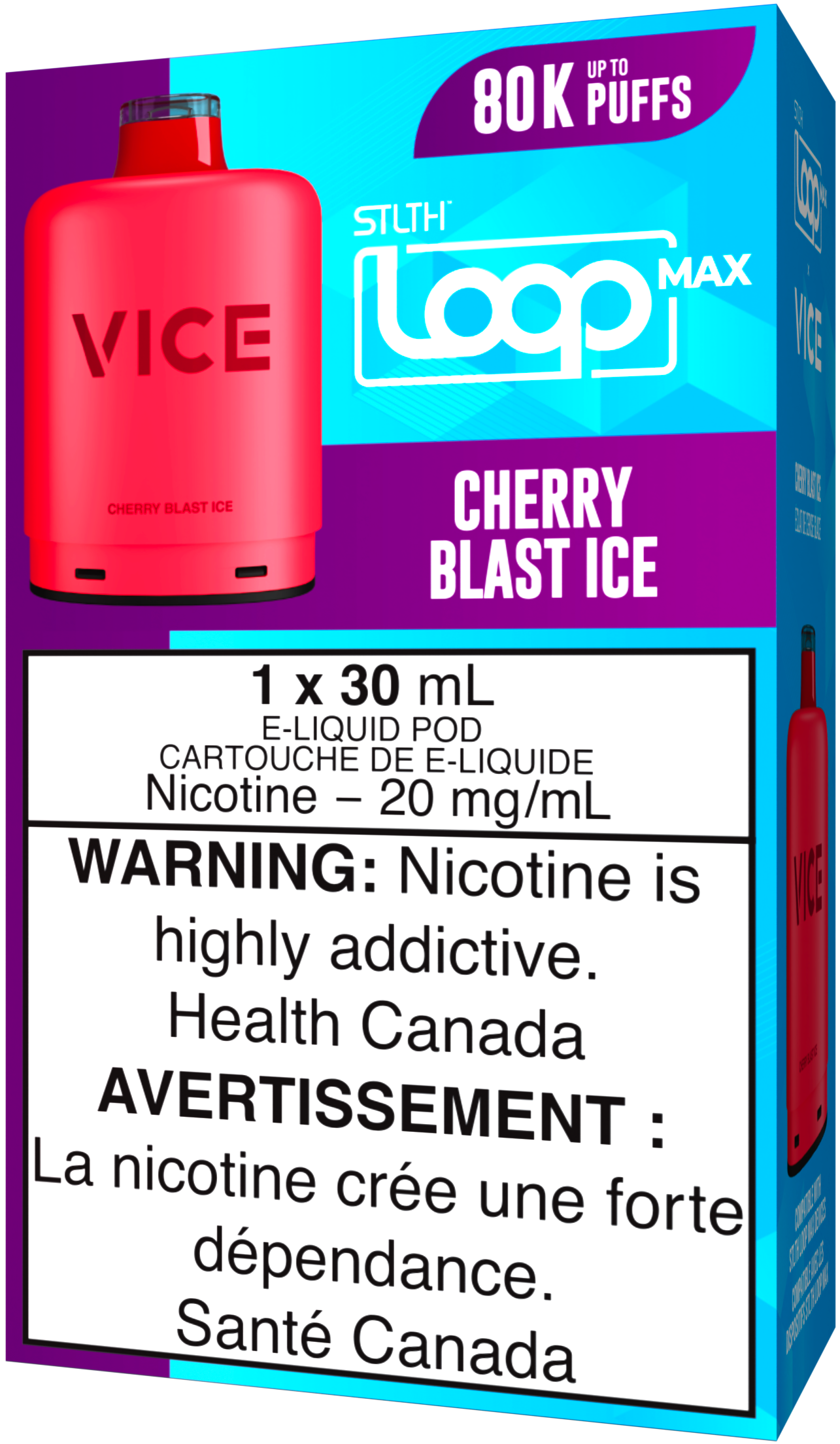 Cherry Blast Ice STLTH LOOP MAX X VICE Pod Pack
