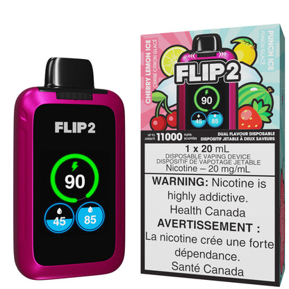 Cherry Lemon Ice And Punch Ice FLIP 2 Disposable Vape By FLIP BAR