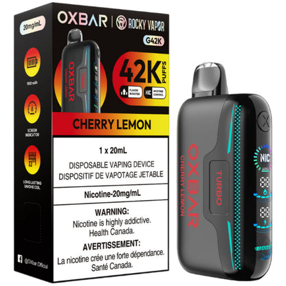 Rocky Vapor Oxbar G42K Disposable Vape - Cherry Lemon