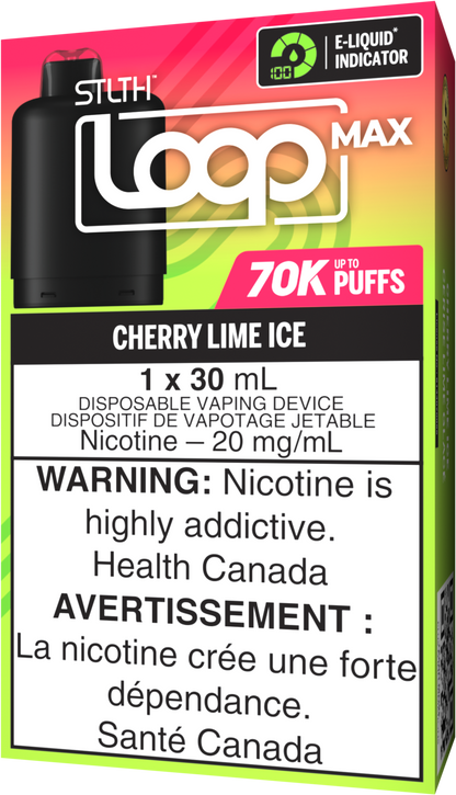 STLTH LOOP MAX 70K Pod Pack - Cherry Lime Ice