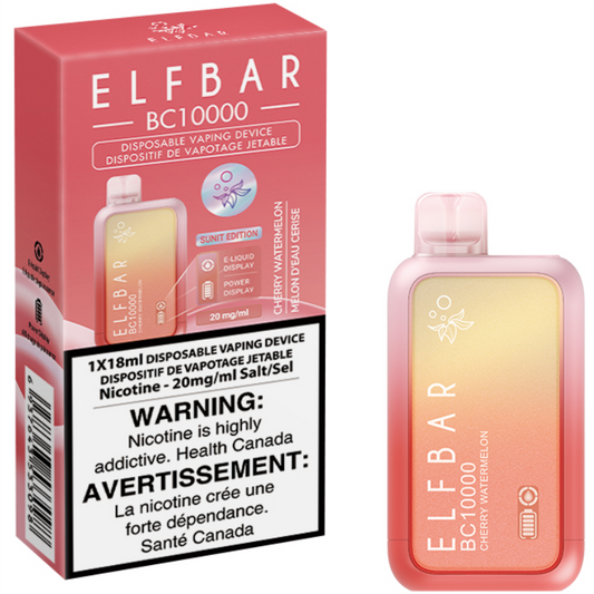 Cherry Watermelon ELF BAR BC10000 Puffs Disposable Vape 10K 18mL