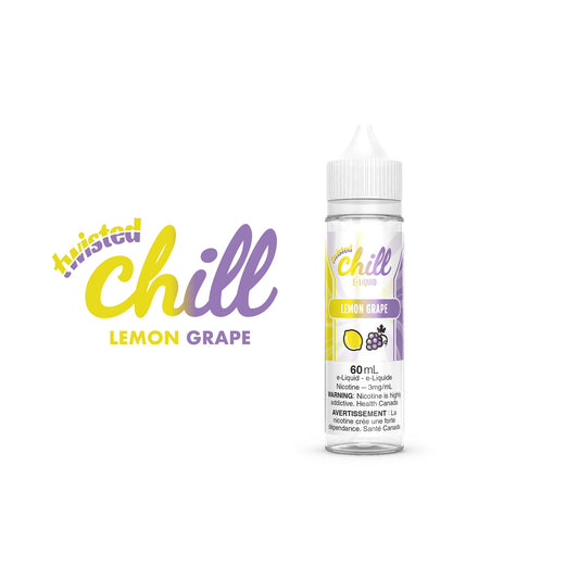 Chill Twisted E-Liquid 60ml bottle in the flavour Lemon Grape