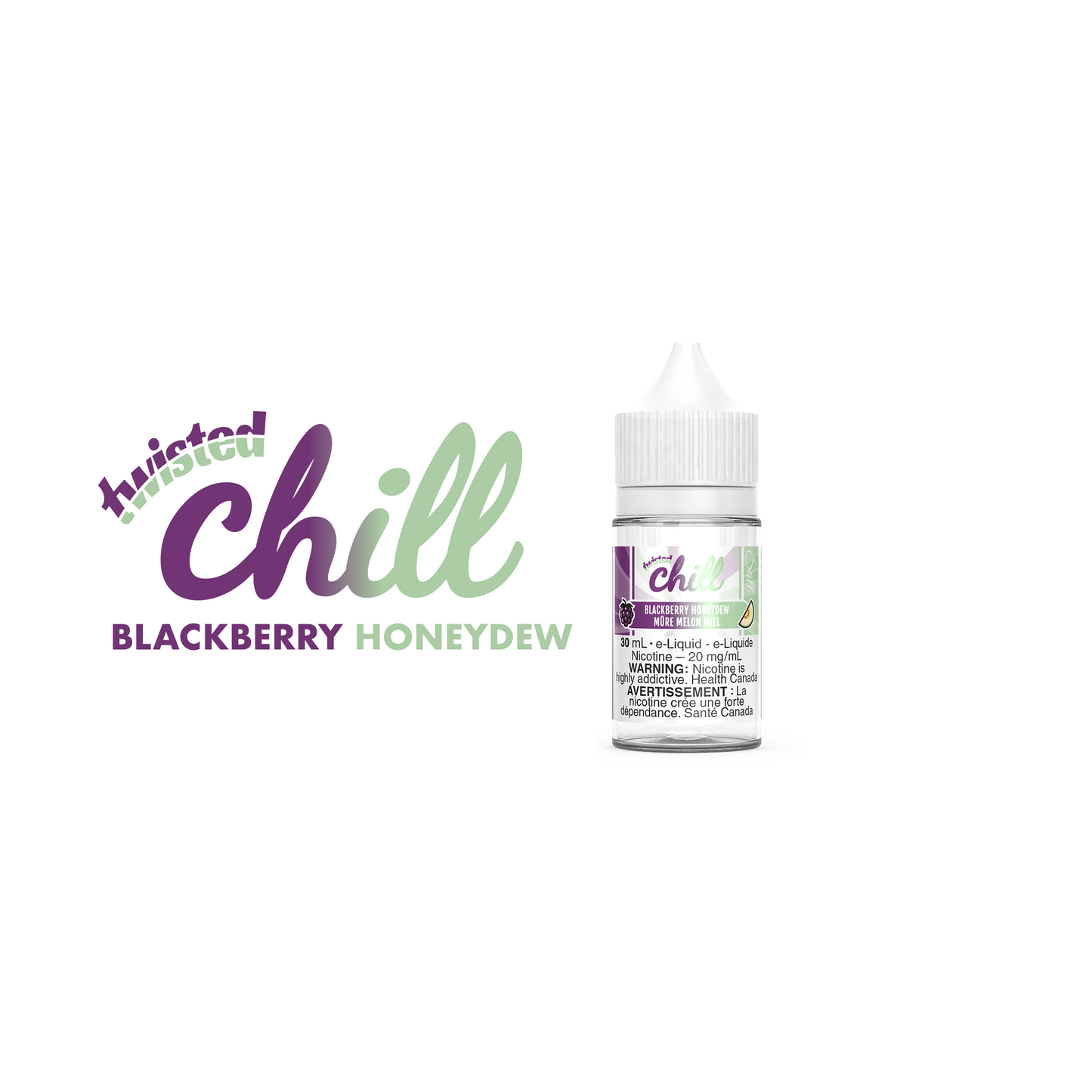 Chill Twisted Salt E-Liquid in the flavour Blackberry Honeydew