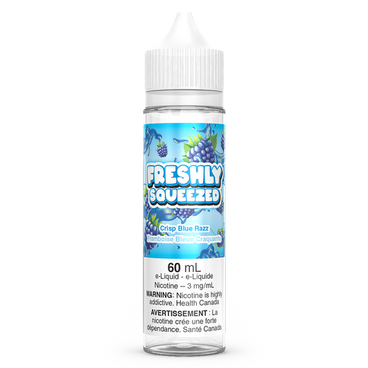 Crisp Blue Razz Freshly Squeezed Vape Juice 60mL Freebase