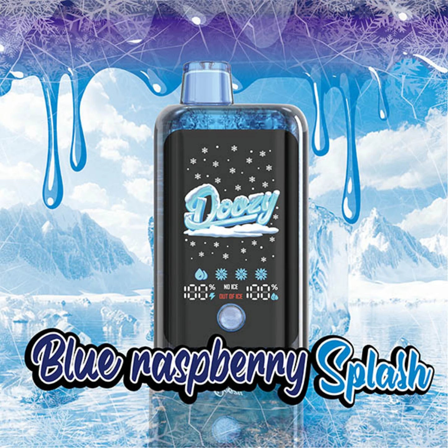 DOOZY ICE CUBE Disposable Blue Raspberry Splash