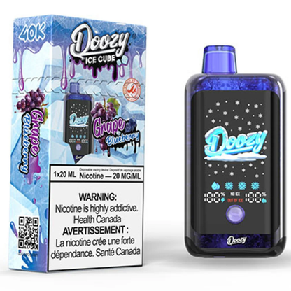 DOOZY ICE CUBE Disposable Vape Grape Blueberry