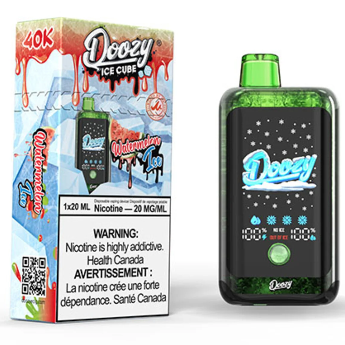 DOOZY ICE CUBE Disposable Vape Watermelon Ice