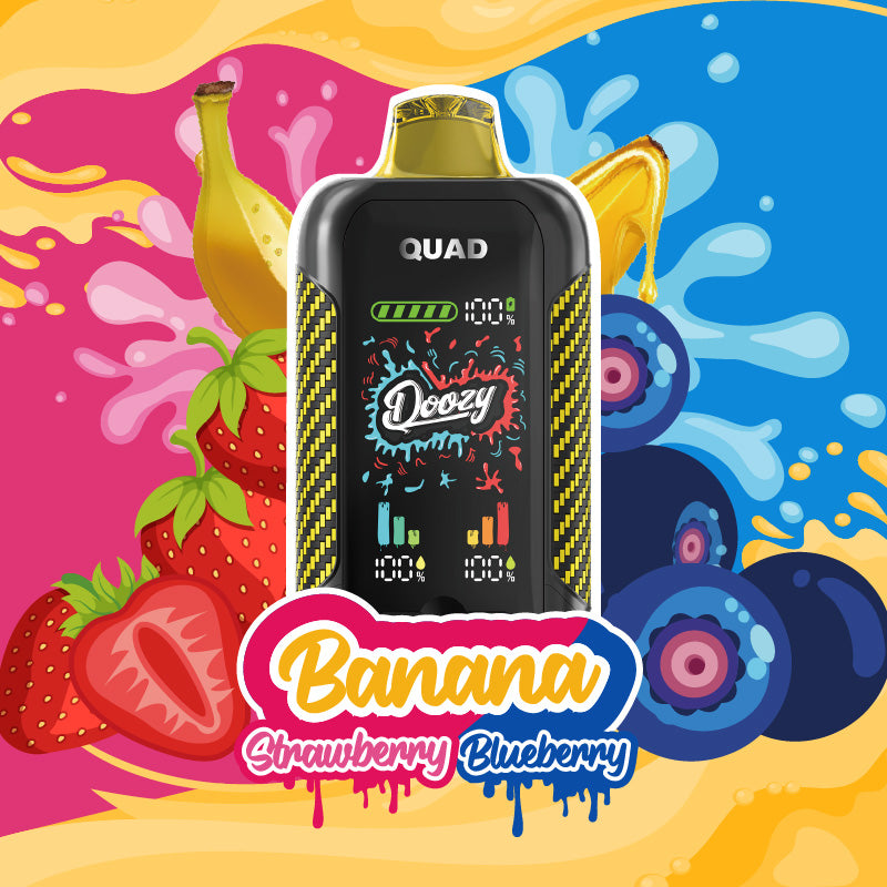 DOOZY QUAD Banana Strawberry Banana Blueberry