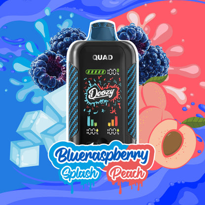 DOOZY QUAD Blueraspberry Splash Blueraspberry Peach