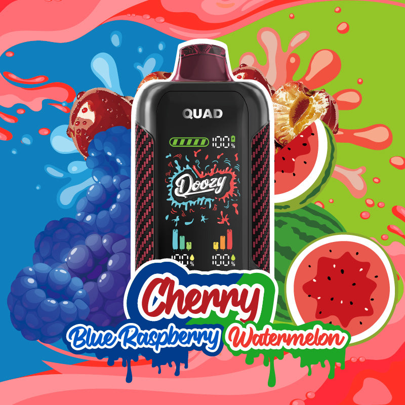 DOOZY QUAD Cherry Blue Raspberry Cherry Watermelon