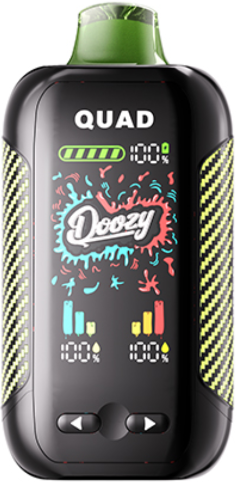 DOOZY QUAD Disposable Raspberry Peach Lime Lime Berry