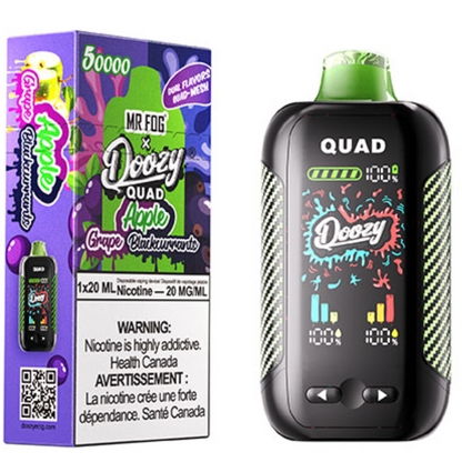 DOOZY QUAD Disposable Vape Apple Grape Apple Blackcurrants