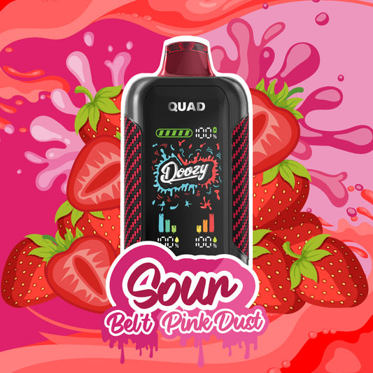 DOOZY QUAD Sour Belt Sour Pink Dust