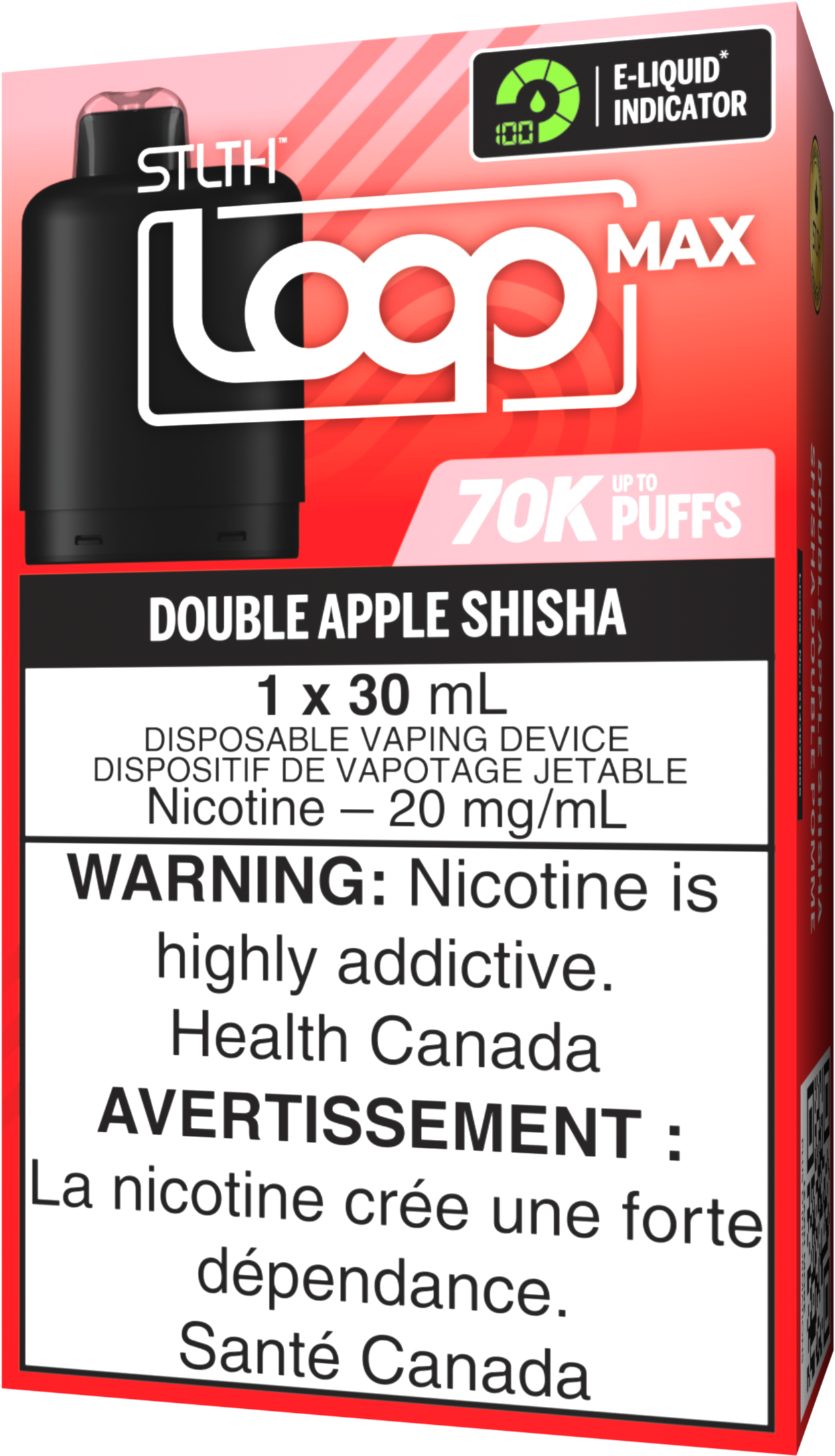 STLTH LOOP MAX 70K Pod Pack - Double Apple Shisha