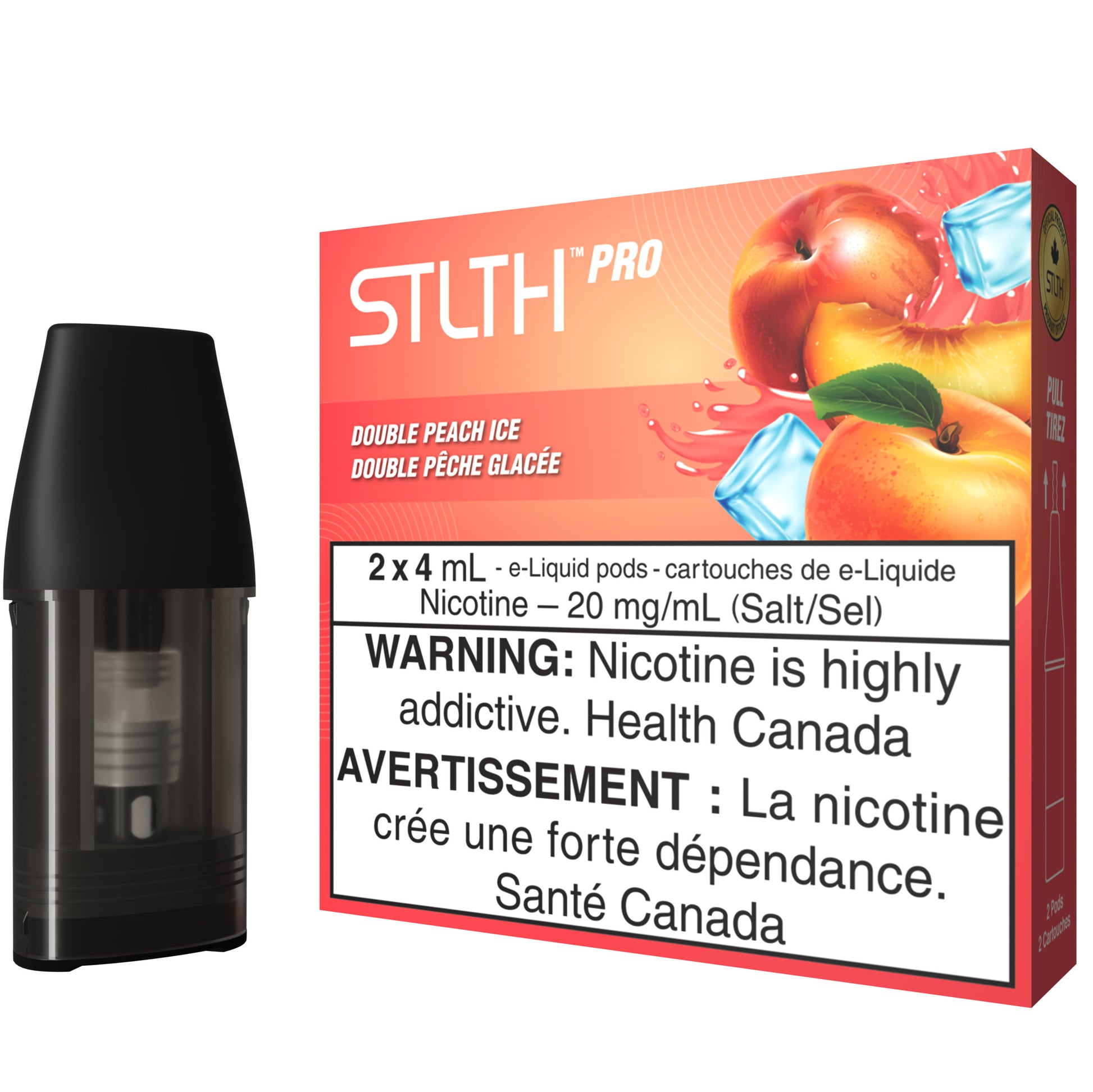 Double Peach Ice STLTH PRO Pod Pack