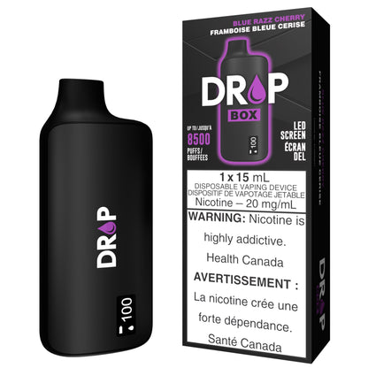 DROP BOX 8500 Disposable Vape in the flavour Blue Razz Cherry