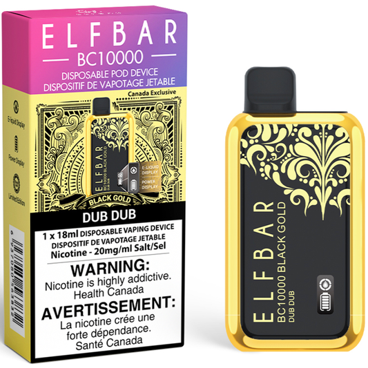 Dub Dub Limited Edition ELF BAR BC10000 Disposable Vape Canada Flavour