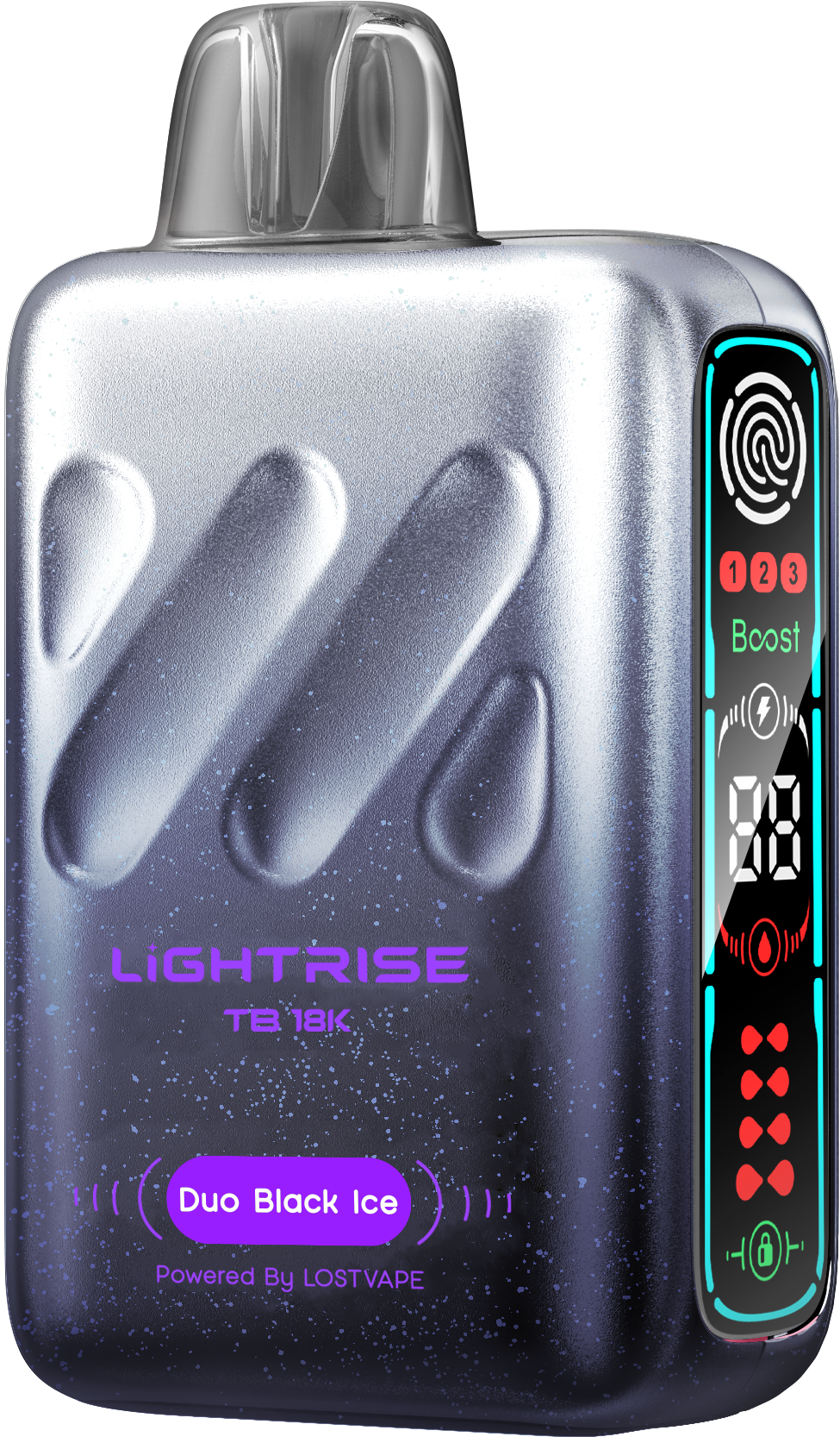 Duo Black Ice Lost Vape Lightrise TB 18K Disposable Vape