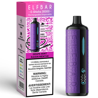 ELF BAR E-Shisha Disposable Vape Grape Mint