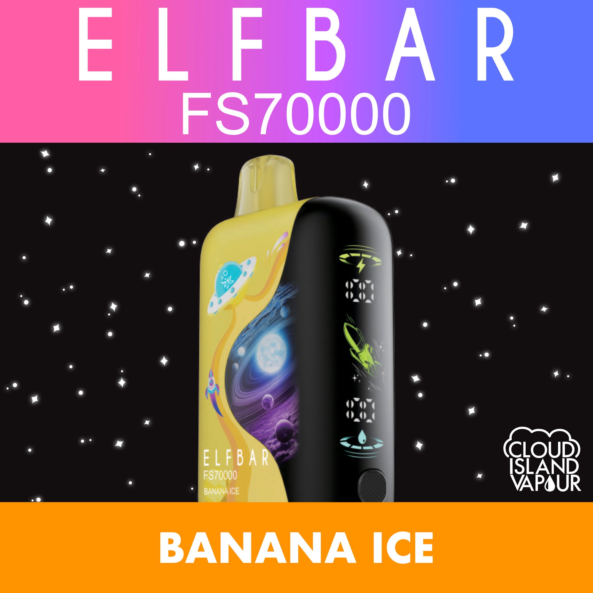 ELF BAR FS70K Banana Ice