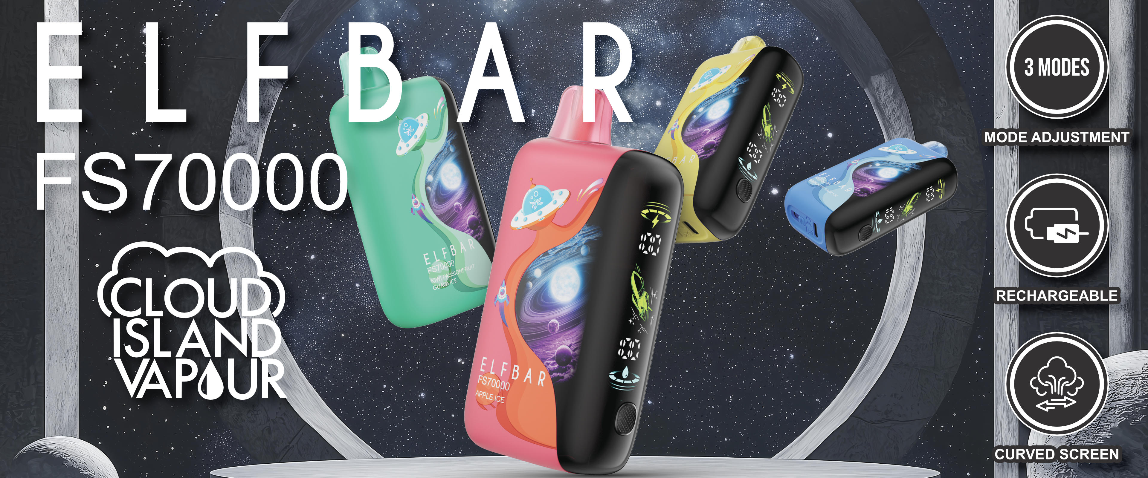 ELF BAR FS70K Disposable Vape Banner