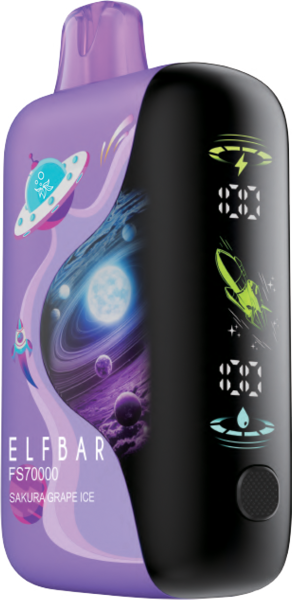 ELF BAR FS70K Disposable Vape - Sakura Grape Ice Cloud Island Vapour ELF BAR FS70K Disposable Vape - Sakura Grape Ice Cloud Island Vapour