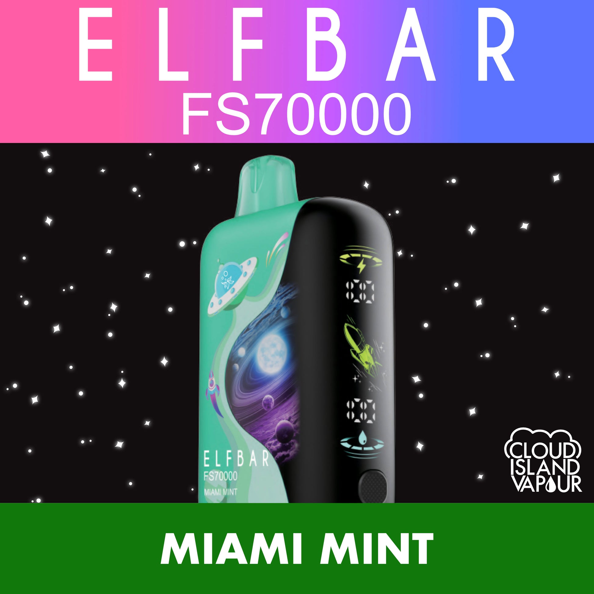 ELF BAR FS70K Disposable Vape - Miami Mint Cloud Island Vapour ELF BAR FS70K Disposable Vape - Miami Mint Cloud Island Vapour