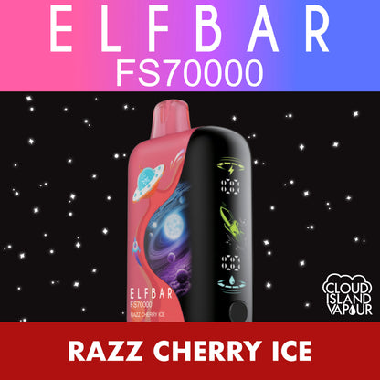 ELF BAR FS70K Disposable Vape - Razz Cherry Ice Cloud Island Vapour ELF BAR FS70K Disposable Vape - Razz Cherry Ice Cloud Island Vapour