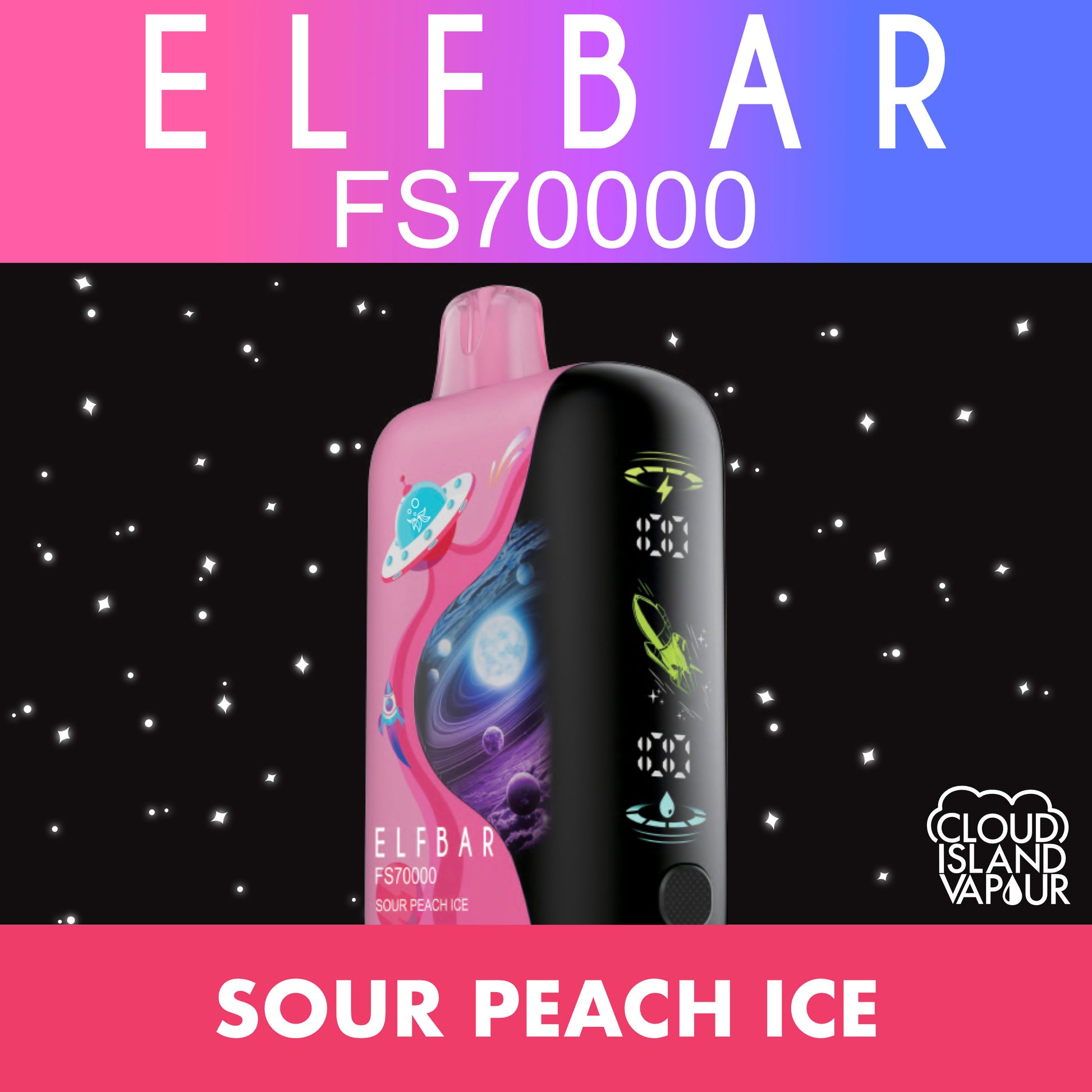 ELF BAR FS70K Sour Peach Ice
