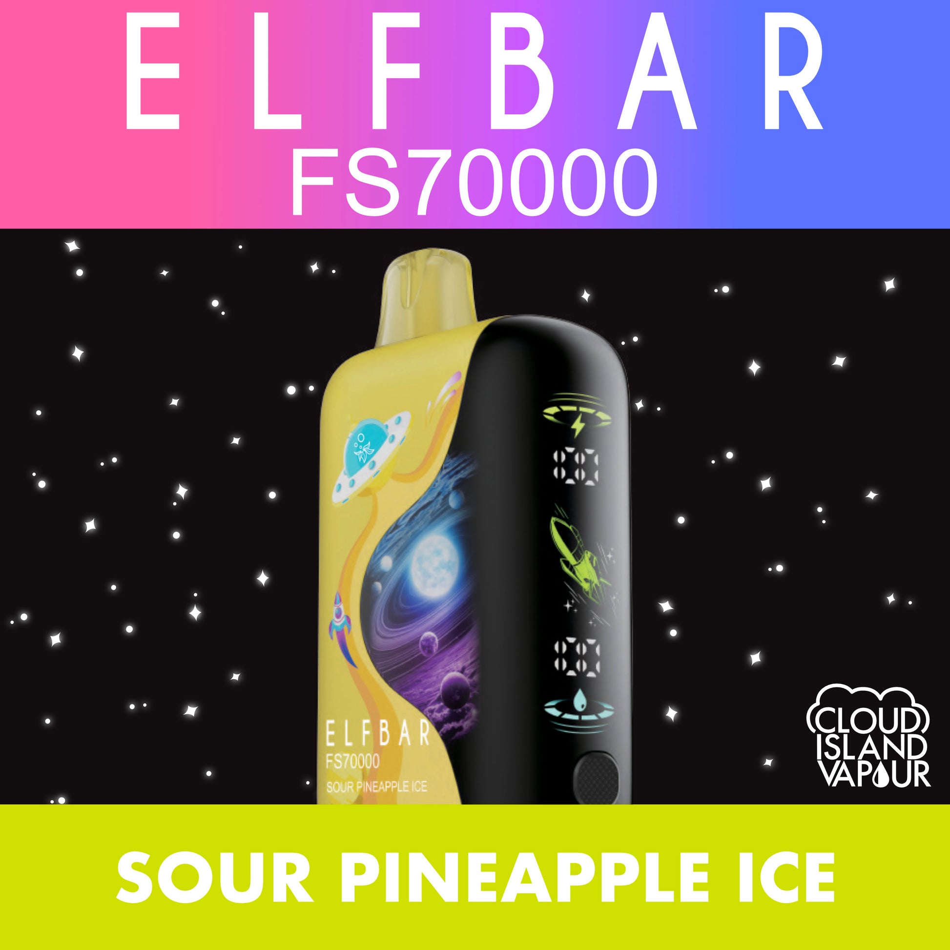 ELF BAR FS70K Sour Pineapple Ice