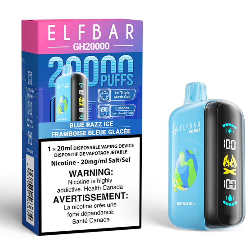 ELF BAR GH 20K Disposable Vape Blue Razz Ice